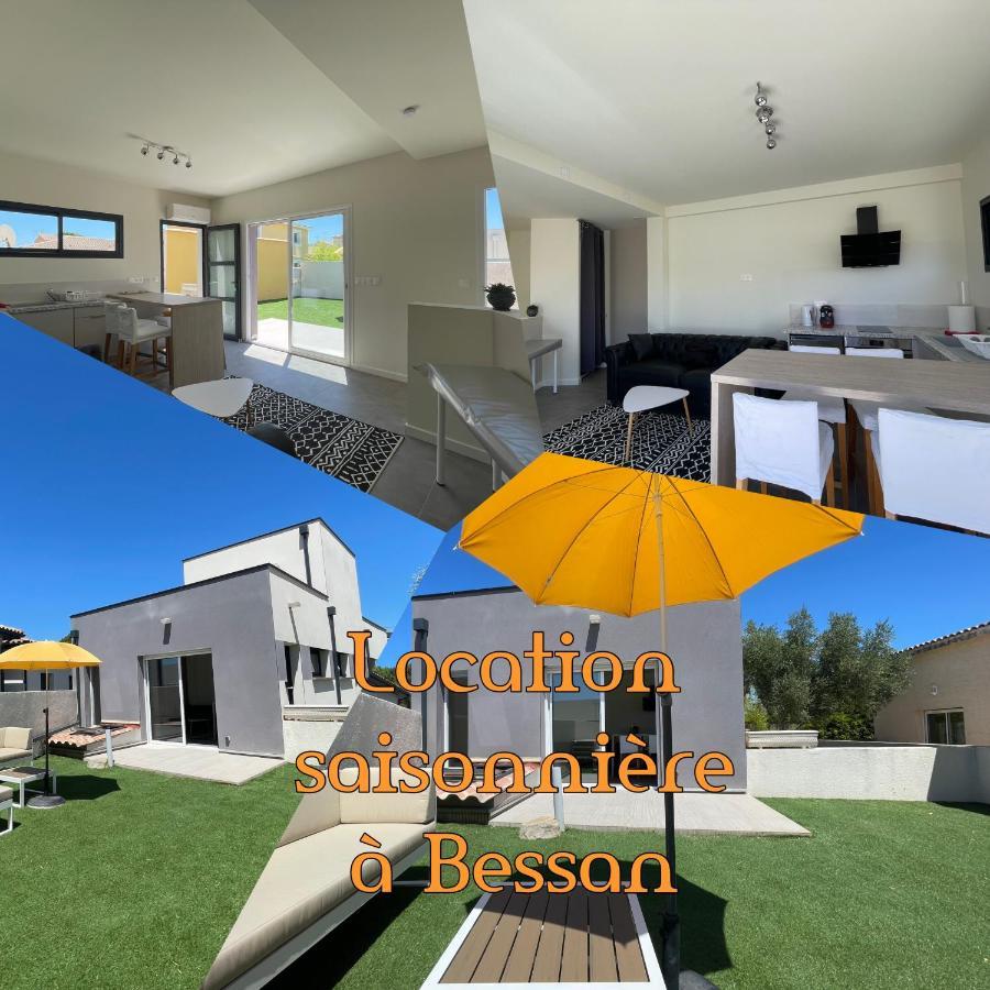 Appartement Souplex Jardin Proche Autoroute, Plages Et Attractions, Wifi - Tv, Calme Bessan Экстерьер фото