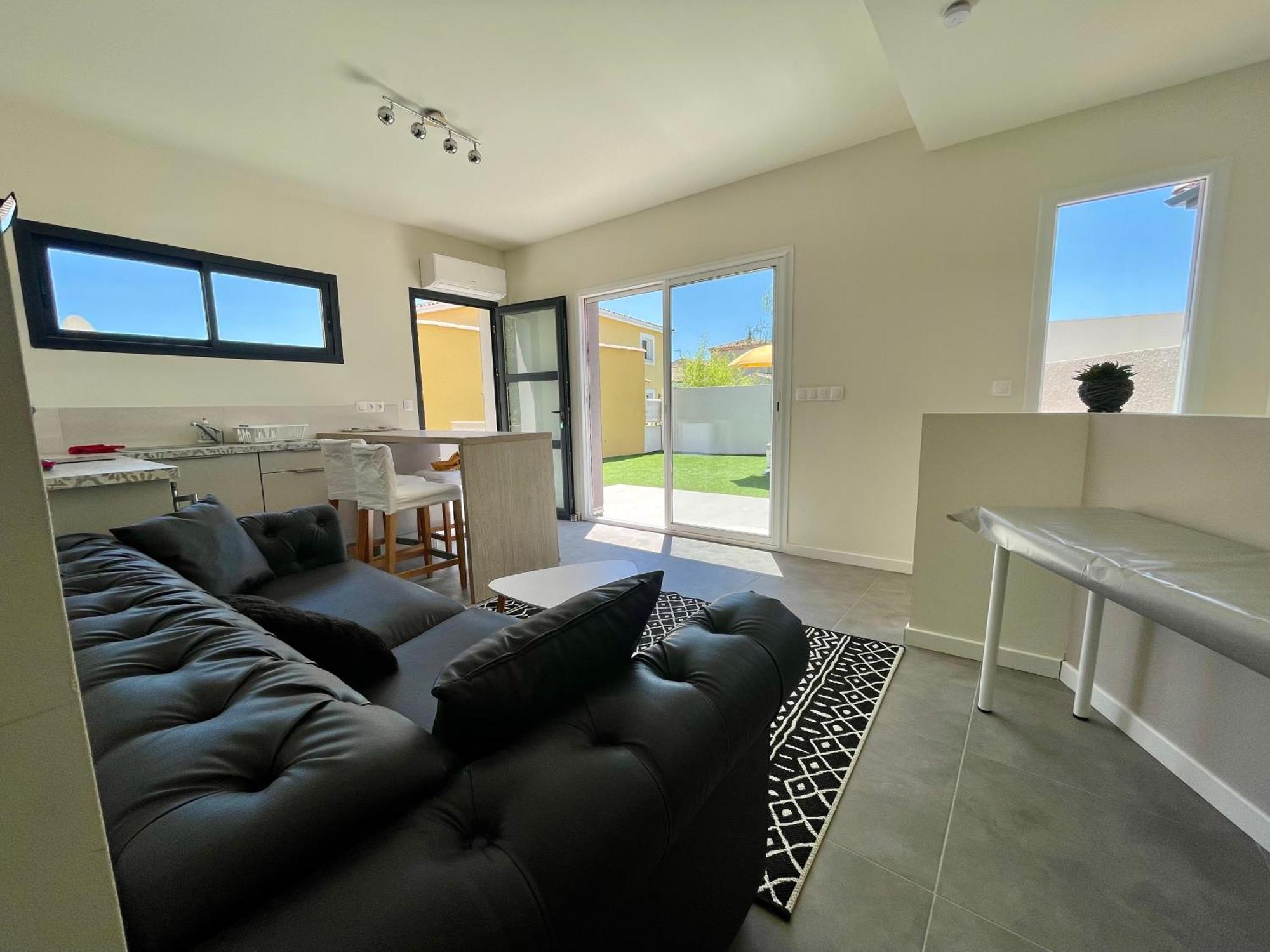 Appartement Souplex Jardin Proche Autoroute, Plages Et Attractions, Wifi - Tv, Calme Bessan Экстерьер фото